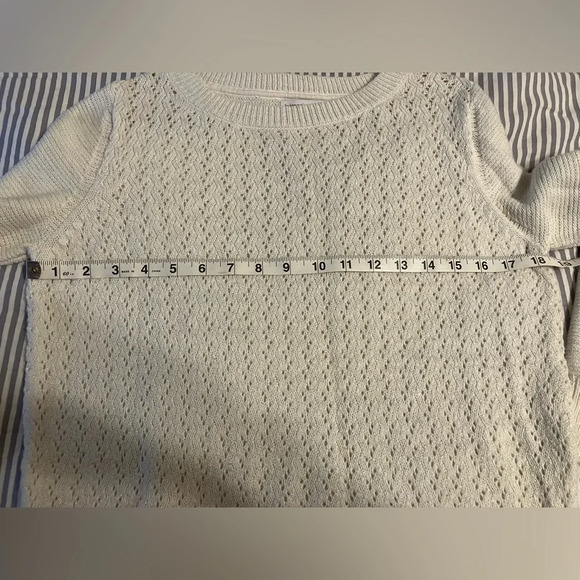 Liz Lange Maternity Crew Neck Pullover Sweater with sparkle weave womens small - Picture 10 of 11